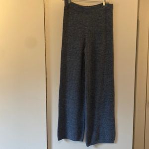 Mango size medium soft sweater pants. Dark blue/grey color. Runs long. NWT